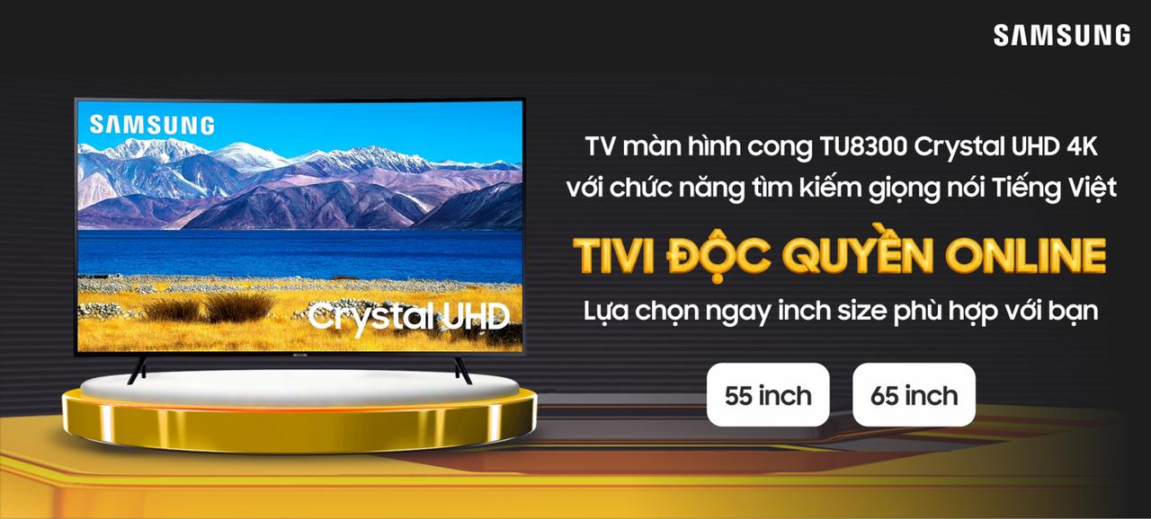 Tivi Samsung màn hình cong TU8300