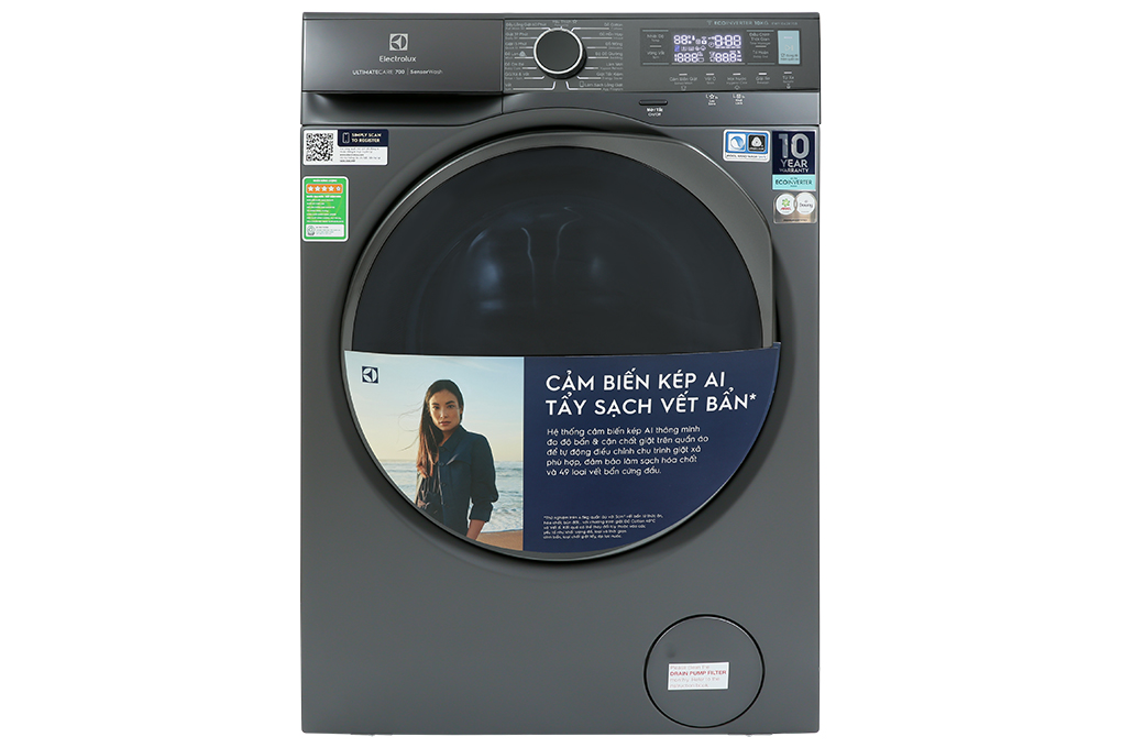 Máy giặt Electrolux Inverter 10 kg EWF1042R7SB