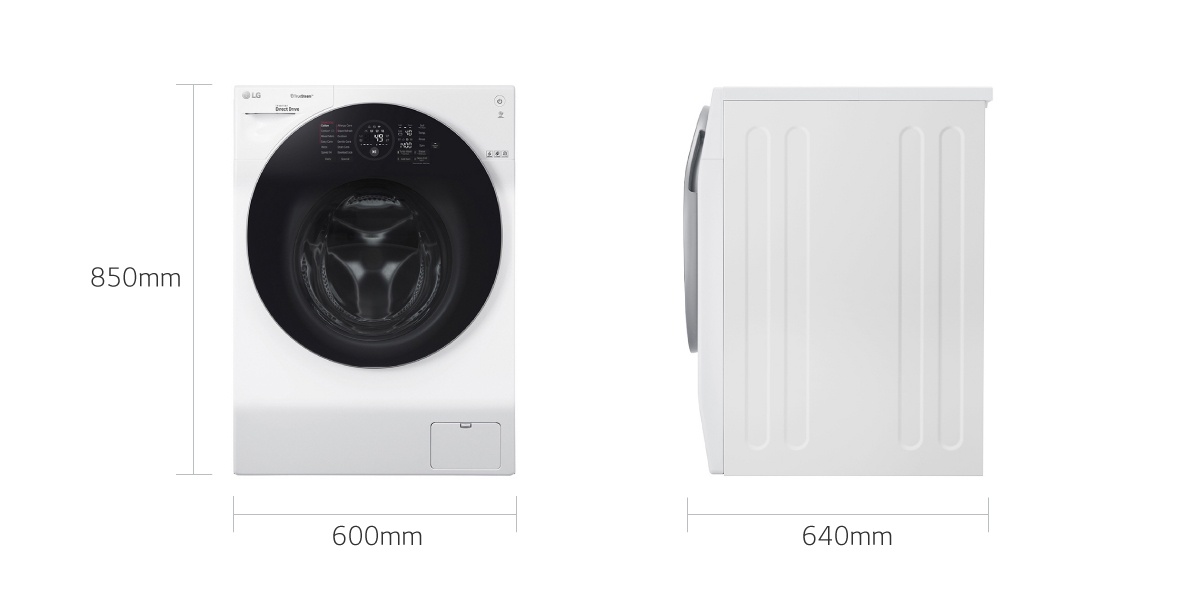 Máy giặt 10.5 Kg + sấy 7 Kg Main Wash LG FG1405H3W1